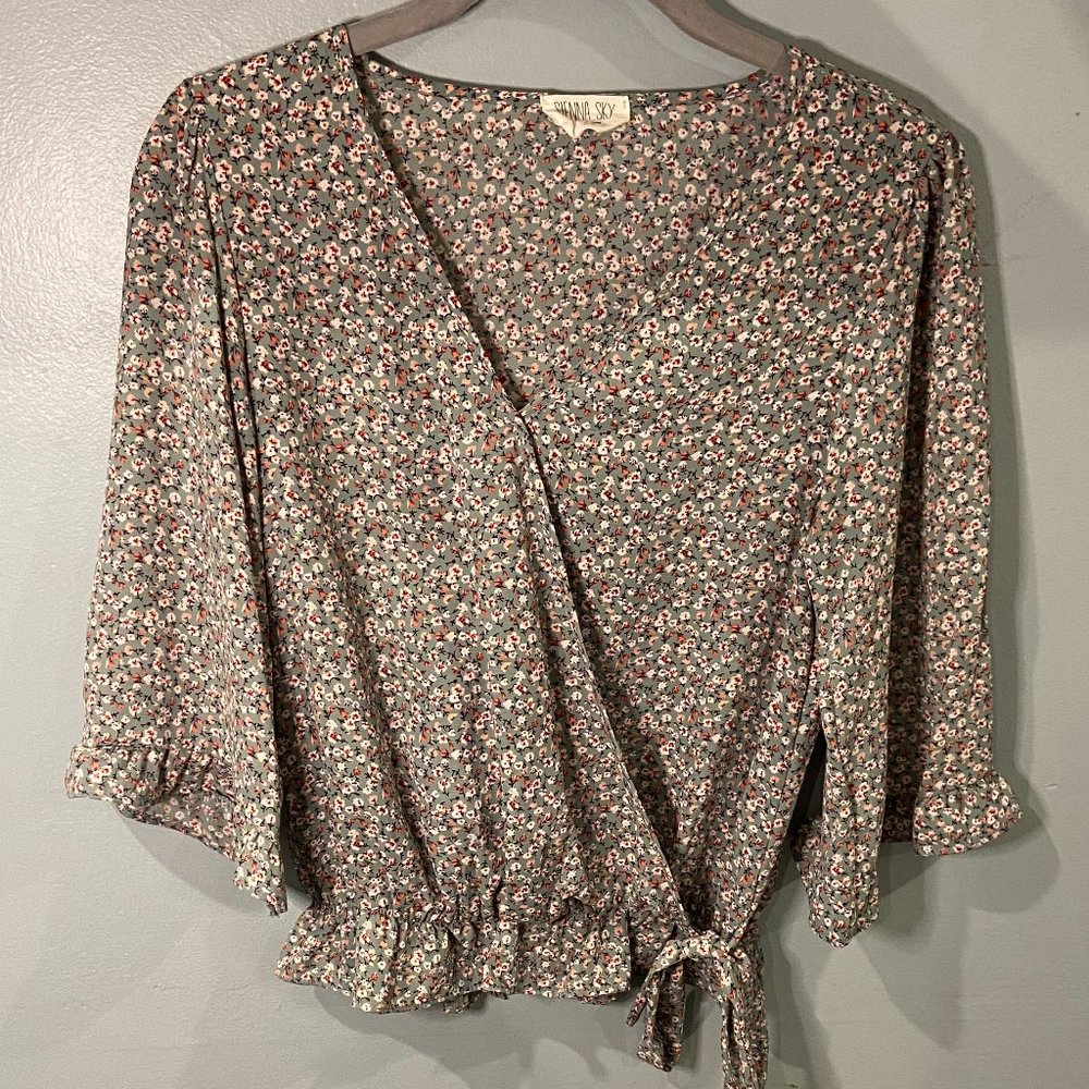 Sienna Sky Floral Blouse, Size XS